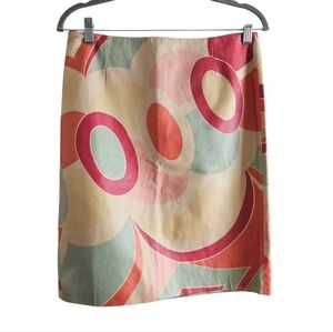 David Meister Multicolor Abstract Pencil Skirt